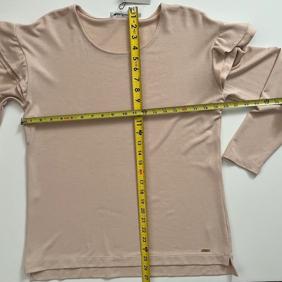 Calvin Klein Ruffle Shoulder Knit Top - Picture 15 of 16